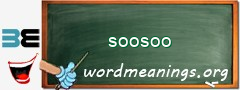 WordMeaning blackboard for soosoo
